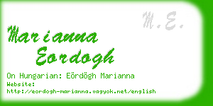 marianna eordogh business card