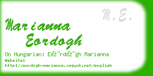 marianna eordogh business card